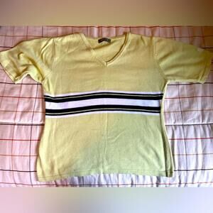 Cleveland Golf Yellow Striped sweater